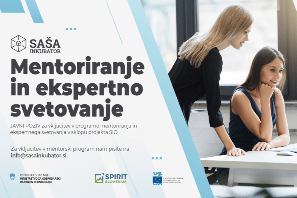 JAVNI POZIV za vključitev v programe mentoriranja in ekspertnega svetovanja v sklopu projekta SIO