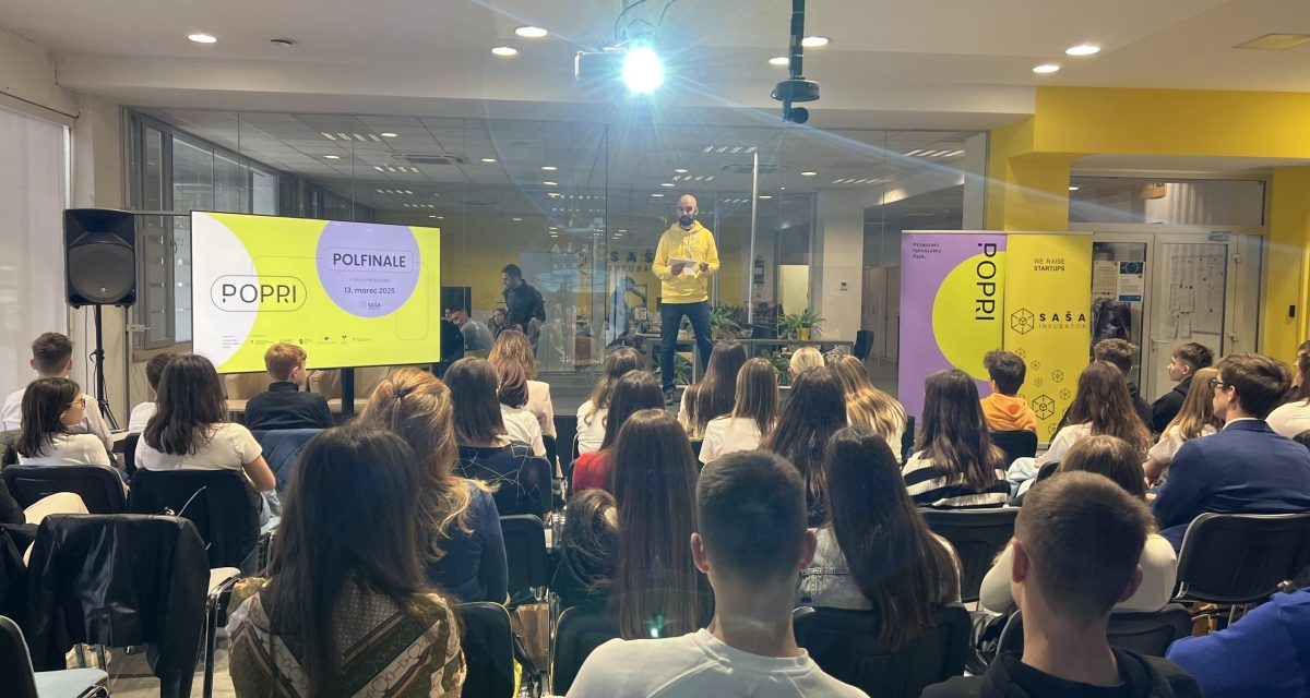 Saša inkubator gostil polfinale tekmovanja POPRI 2025